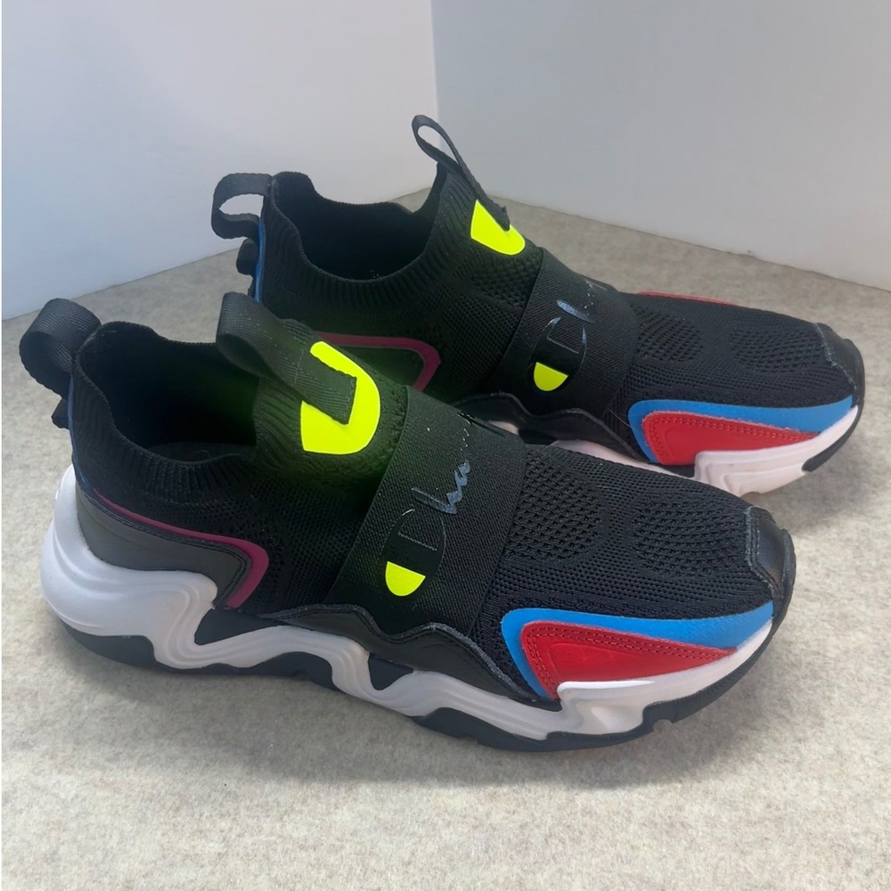 Champion Hyper C Speed CP101402M Mens Black Red Blue Athletic‎ Sneakers 8.5